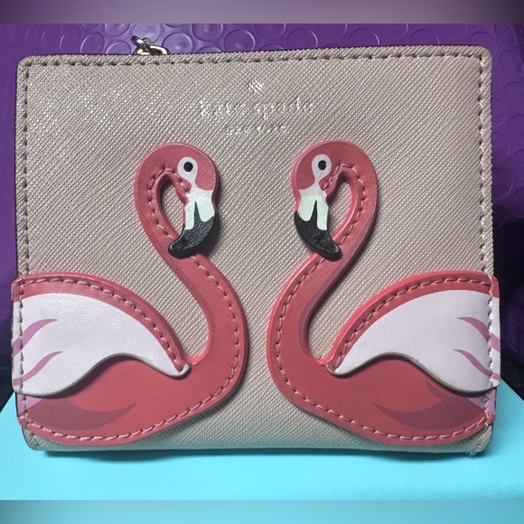 Pink Kate Spade Flamingo Wallet - Picture 2 of 2